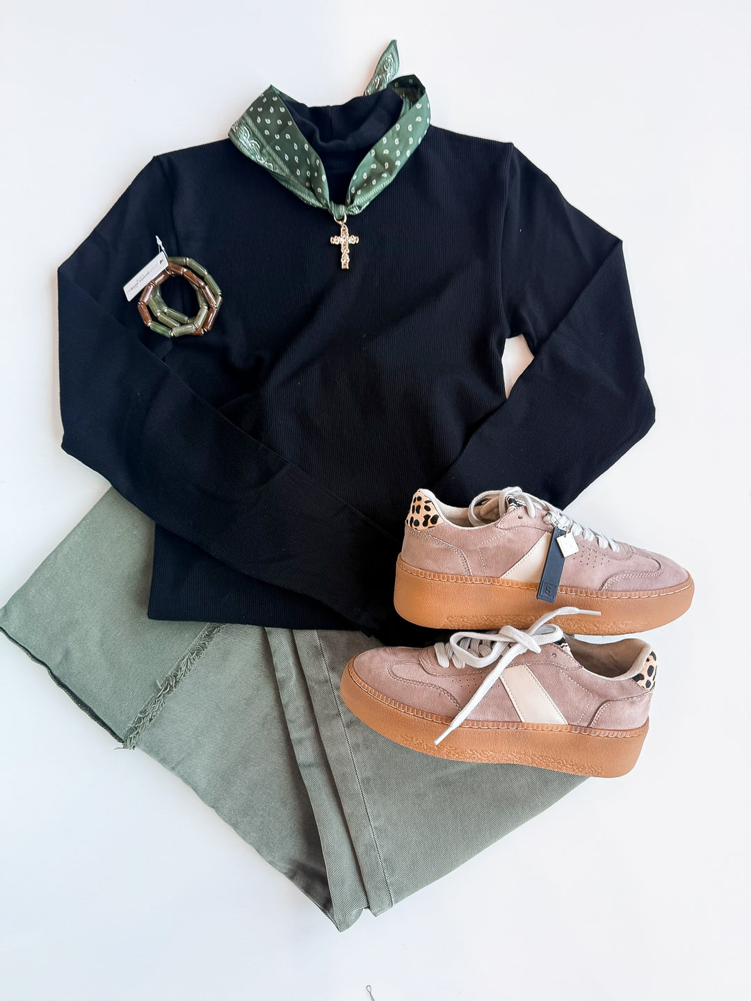 Where It Whenever Ribbed Mock Neck Top