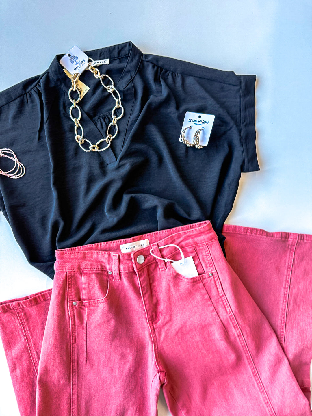 Signature V Neck Blouse