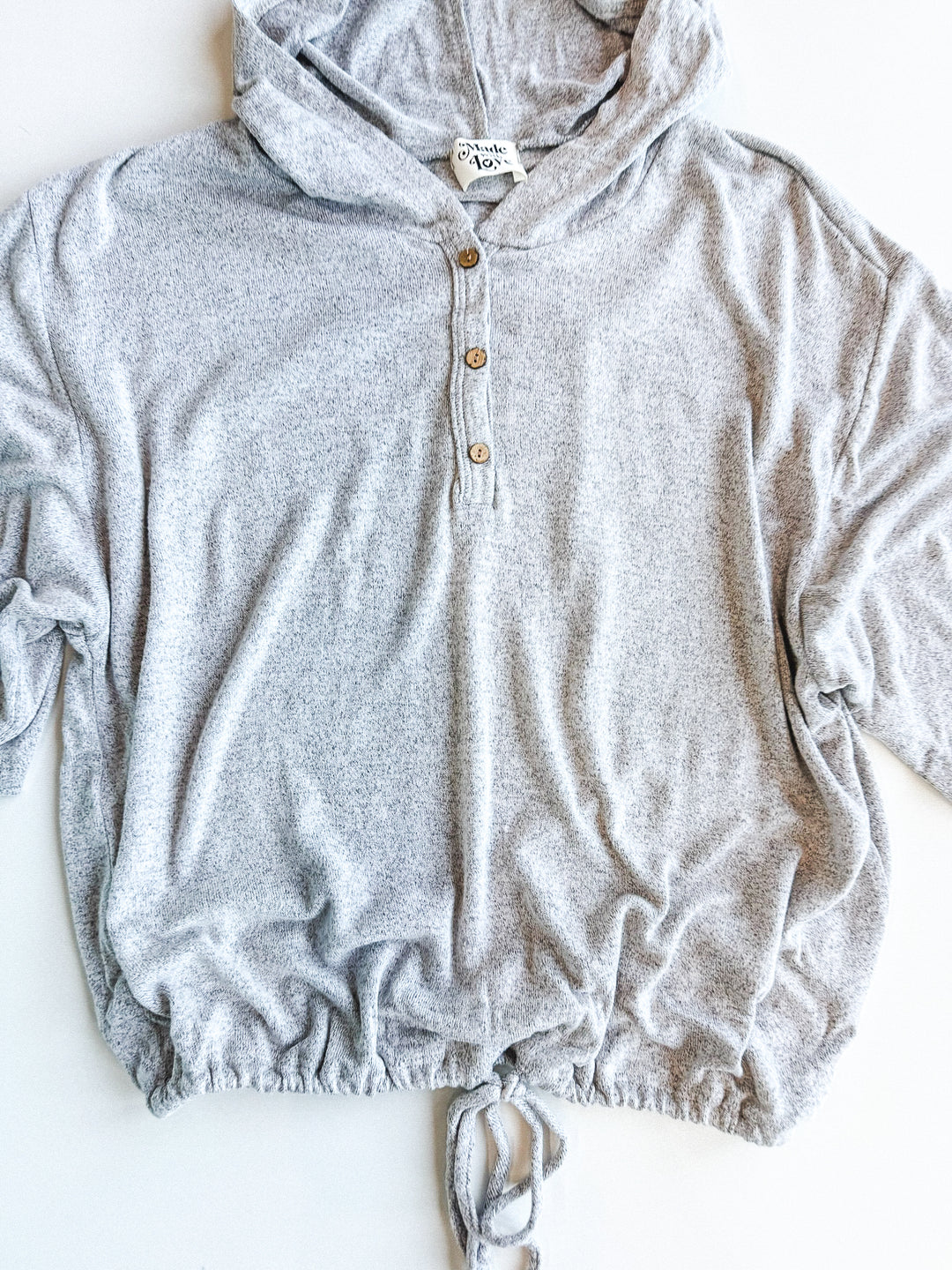 Basic Babe Short Sleeve Hacci Hoodie