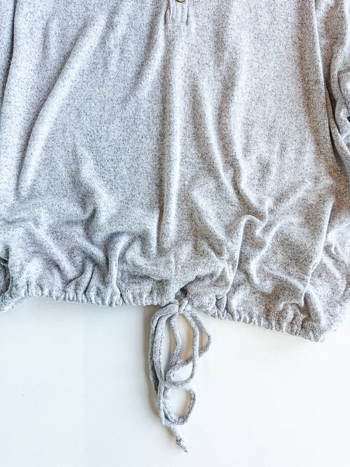 Basic Babe Short Sleeve Hacci Hoodie