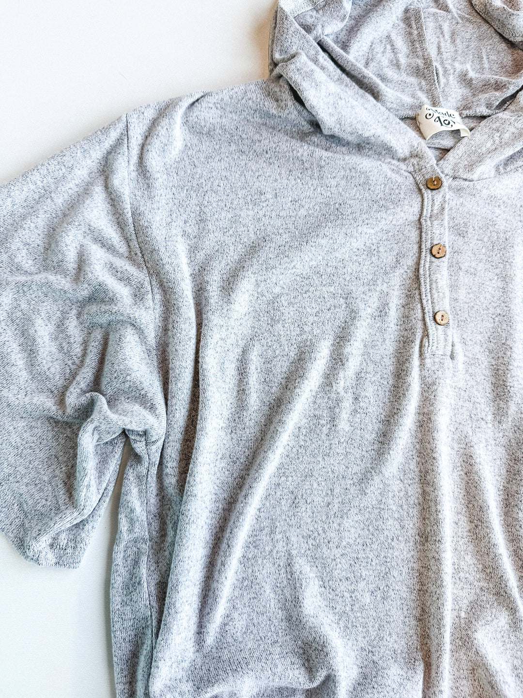 Basic Babe Short Sleeve Hacci Hoodie