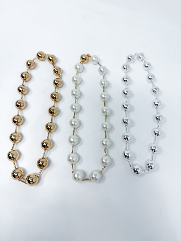 Beaded Necklace with Magnetic Clasp