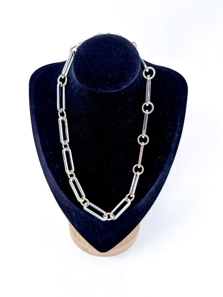 Gold & Silver Open Link Necklace