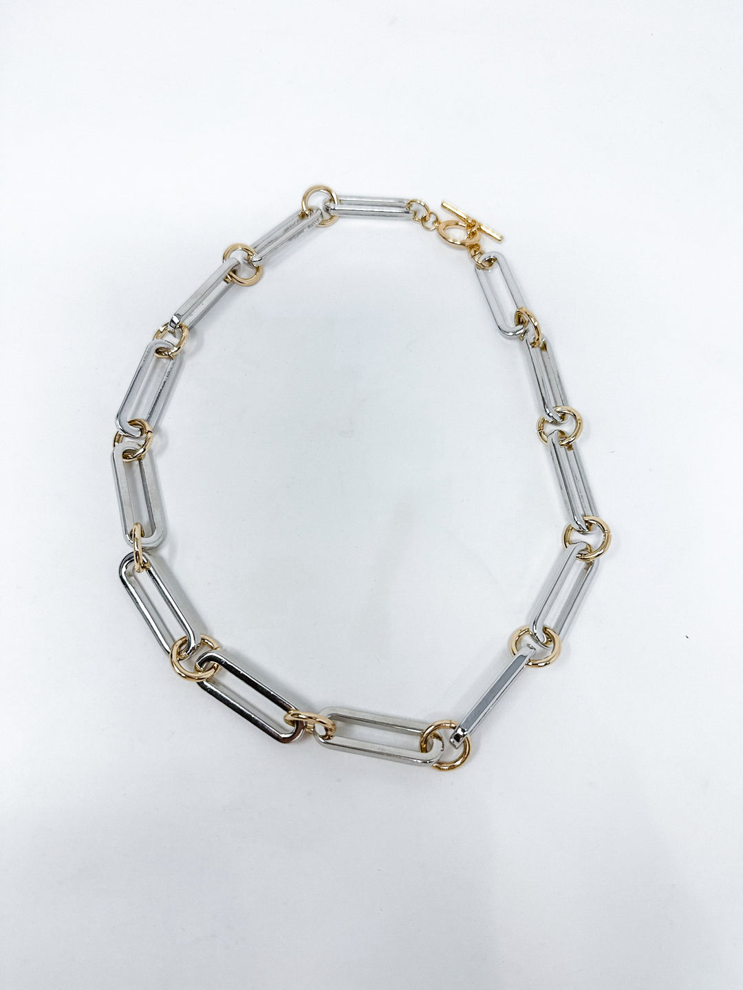 Gold & Silver Open Link Necklace