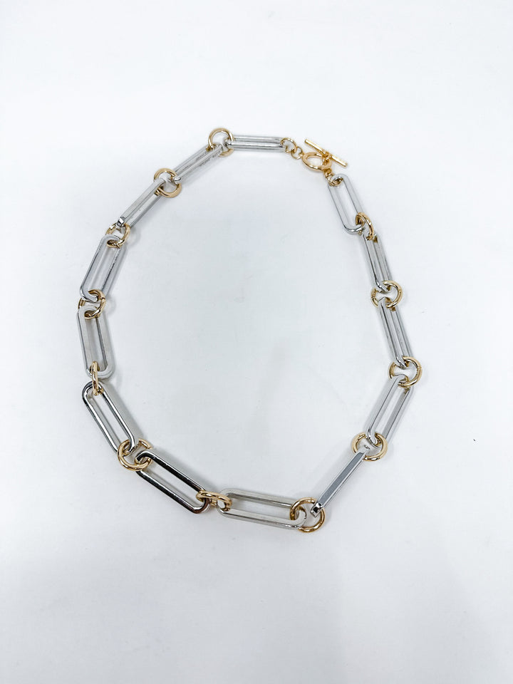 Gold & Silver Open Link Necklace