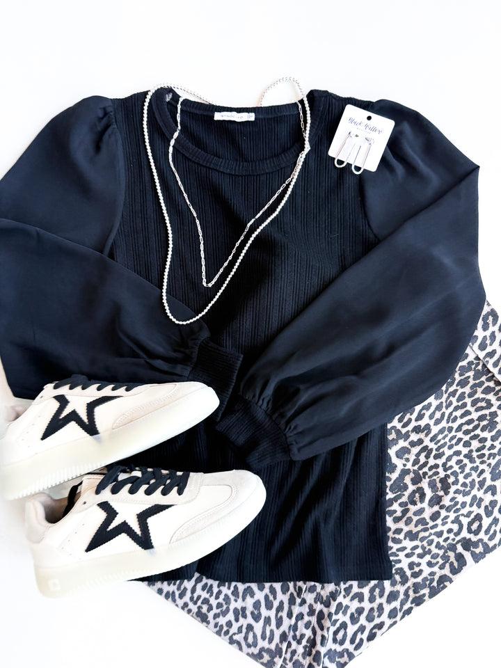 Whisper Sleeve Knit Top