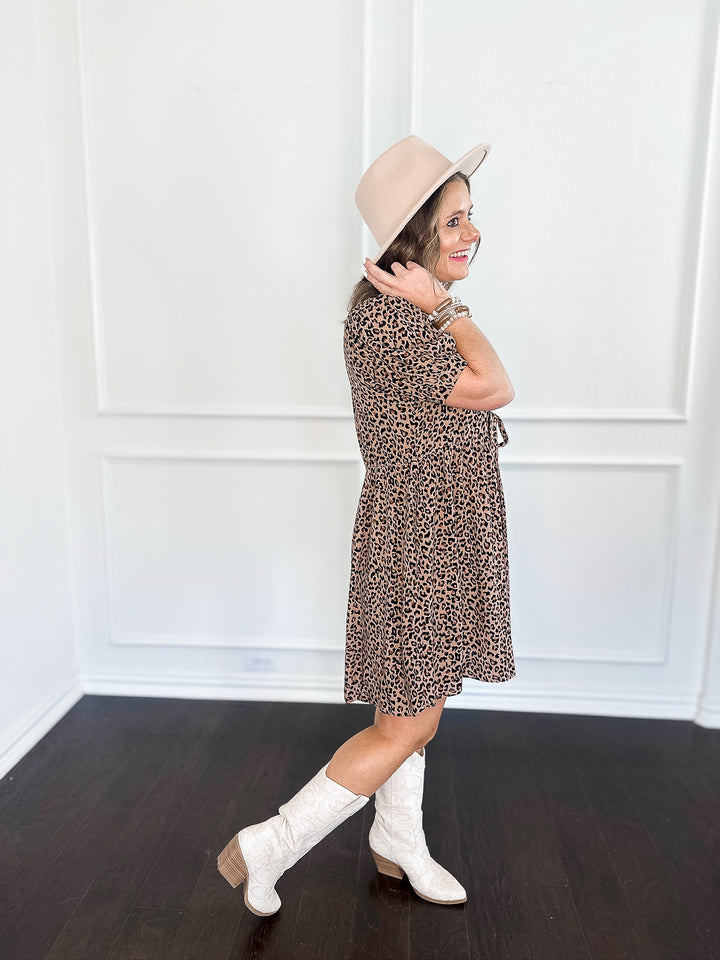 Lyla Leopard Bow Dress