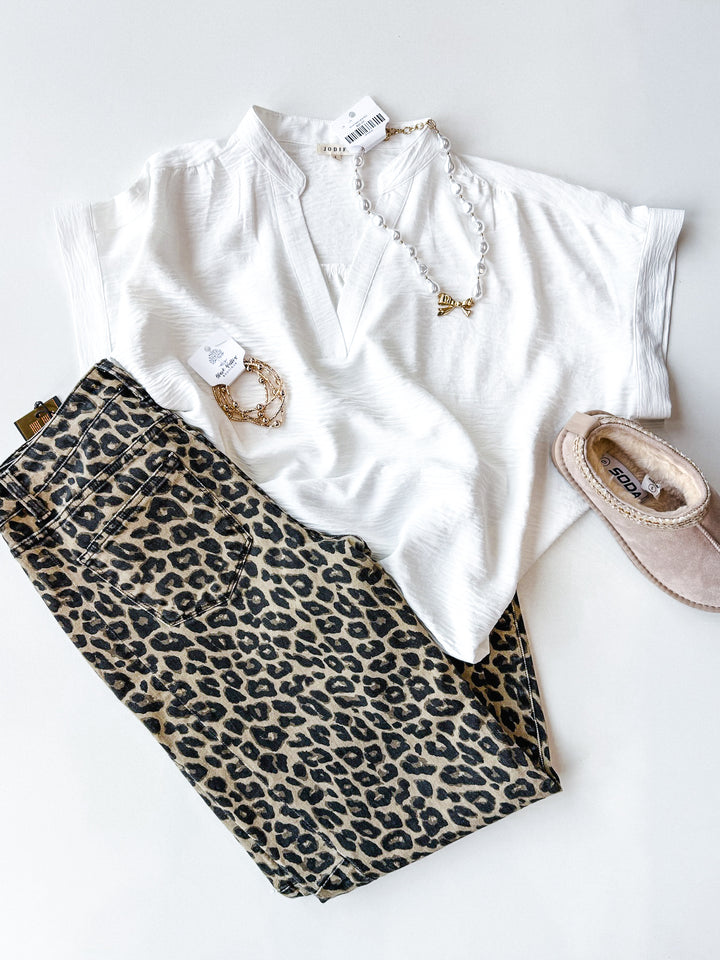 Signature V Neck Blouse