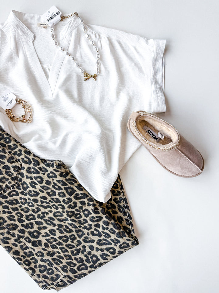 Signature V Neck Blouse