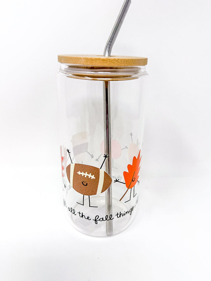 All the Fall Things Glass Cup