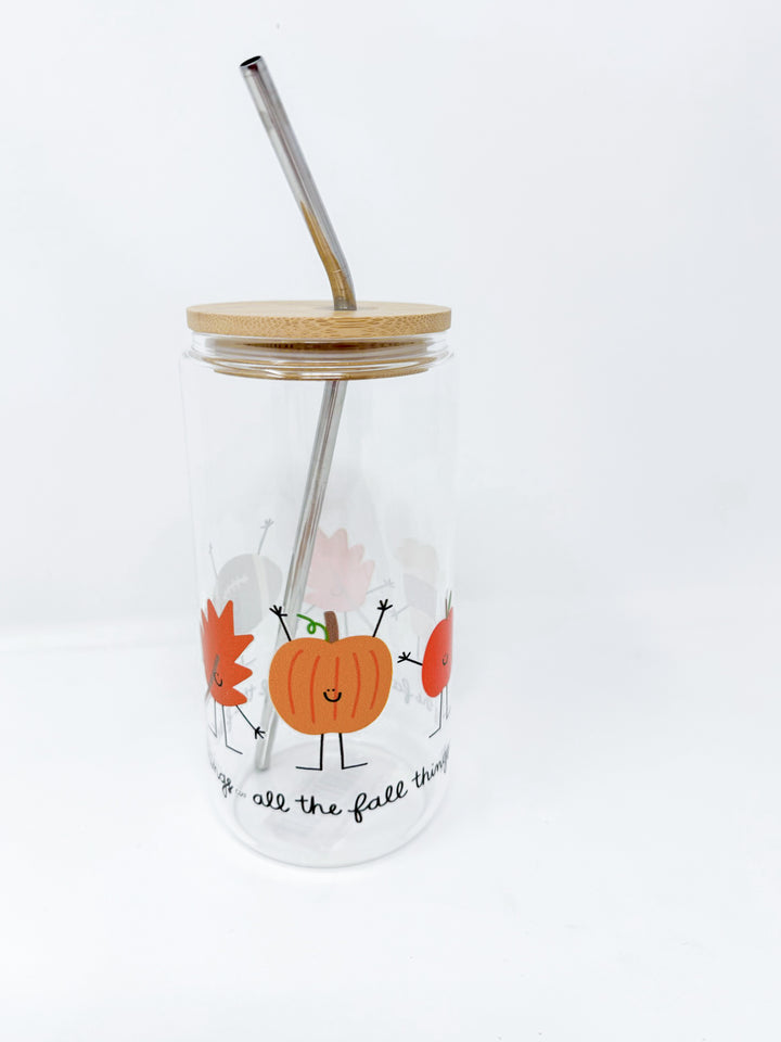 All the Fall Things Glass Cup