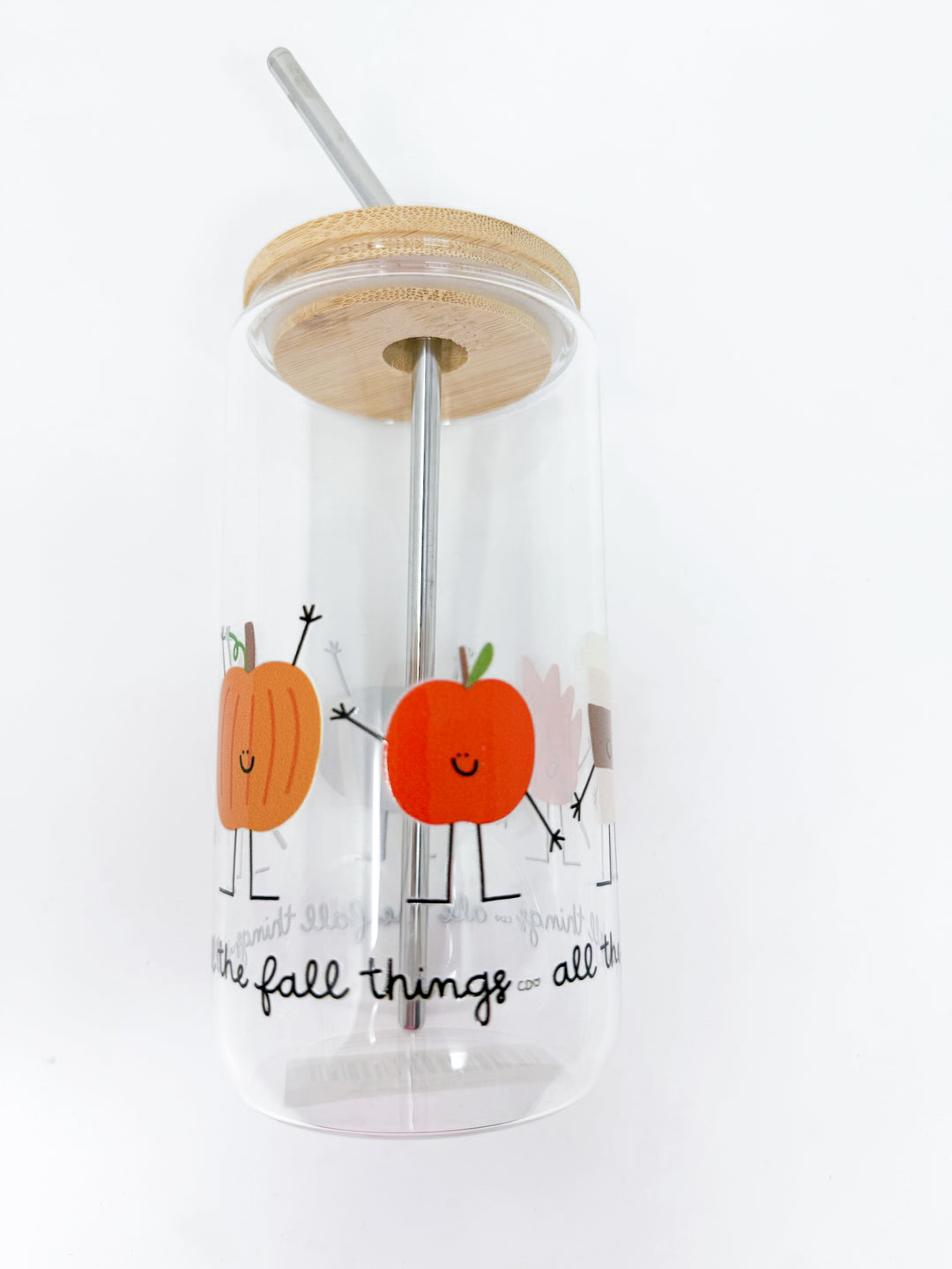 All the Fall Things Glass Cup