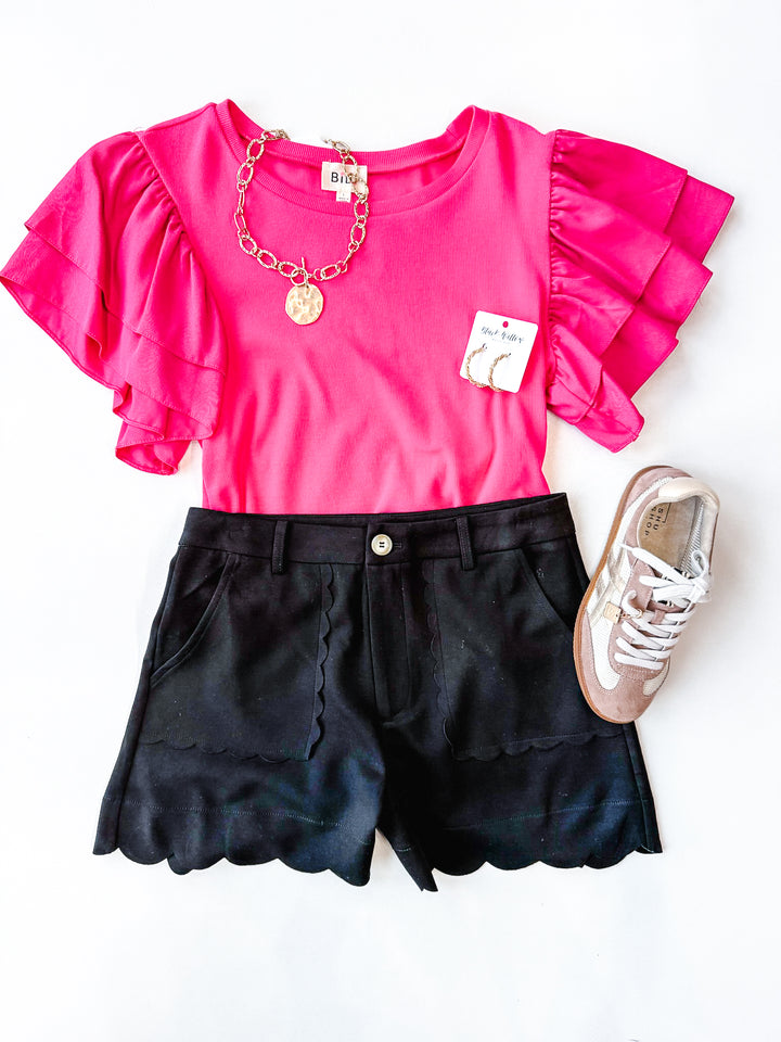 Sophie Soft Scallop Shorts