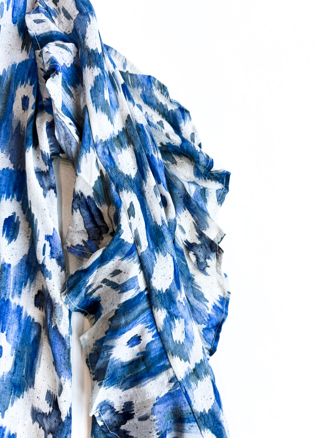 Willow Print Button Front Blouse