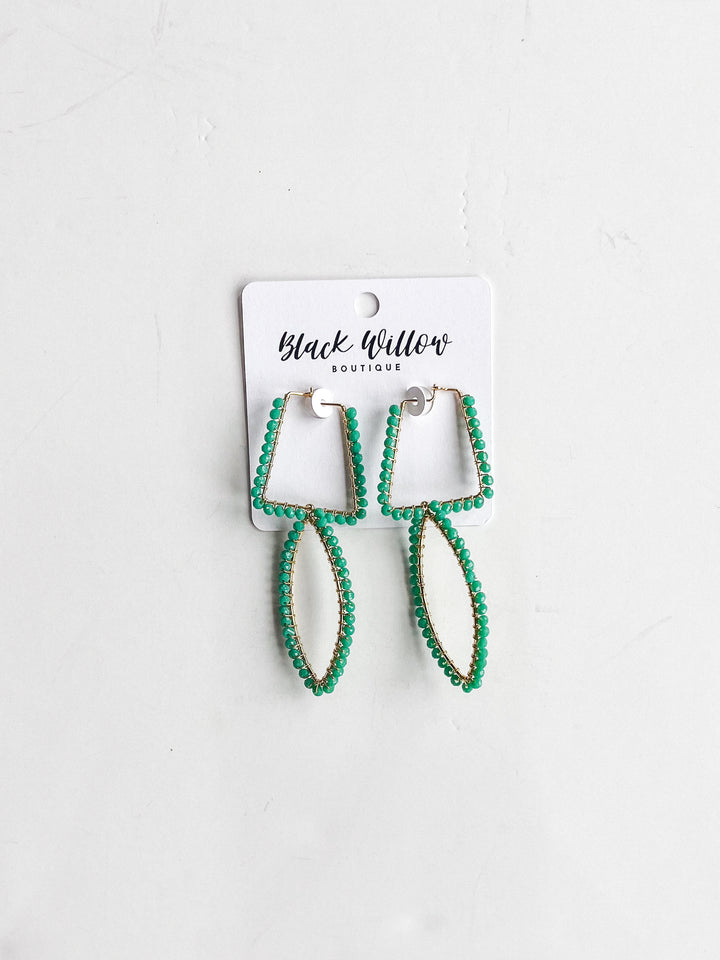 Tenerife Sea Outlined Statement Earring