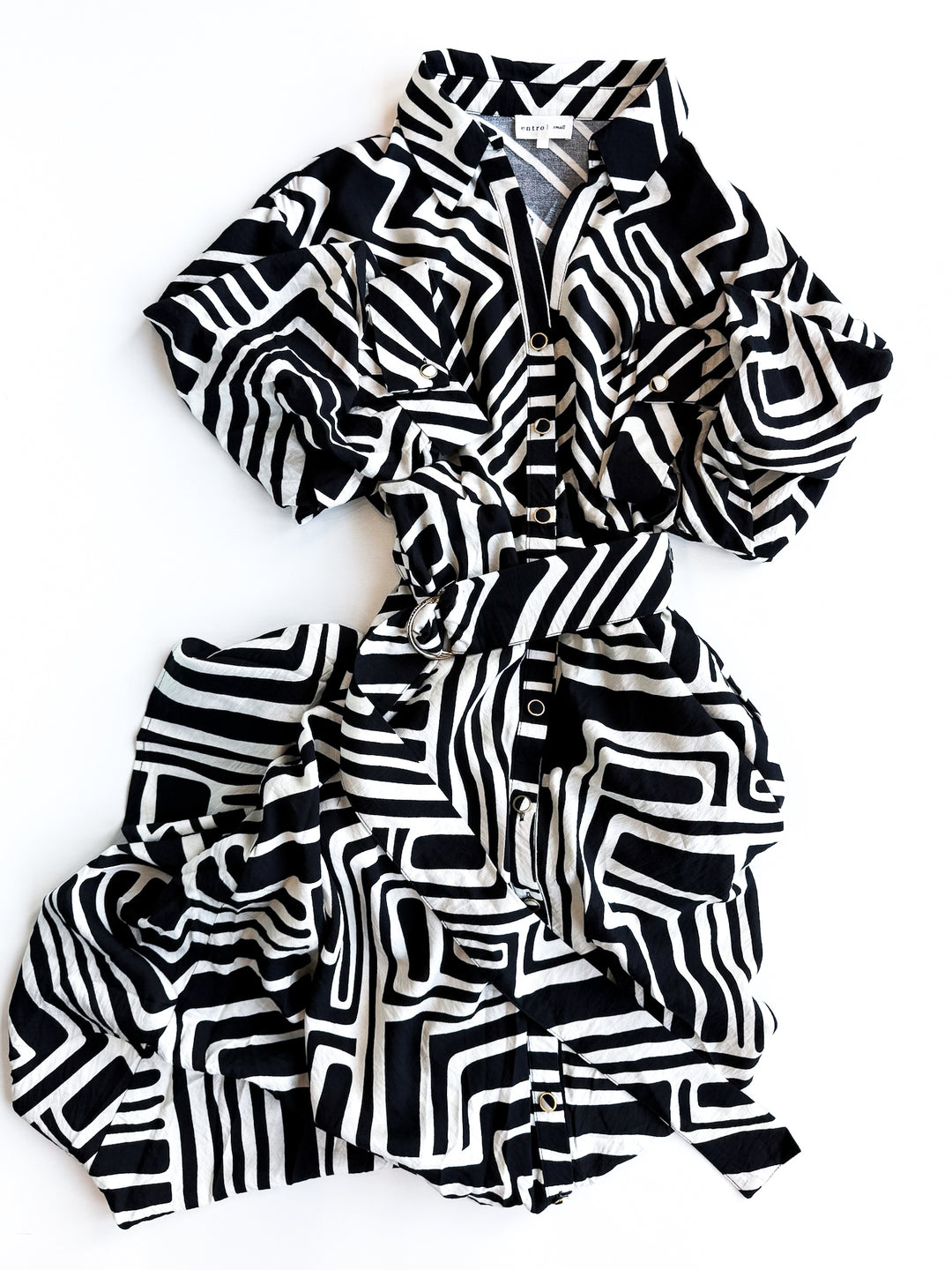Gone Geo Button Front Maxi