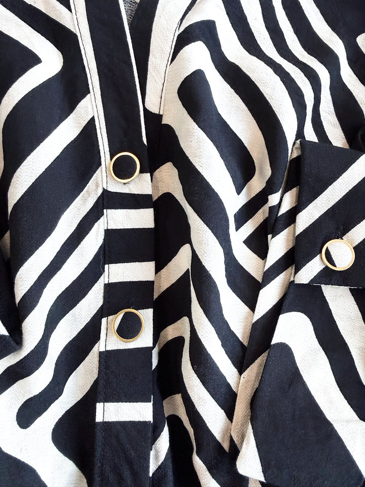 Gone Geo Button Front Maxi