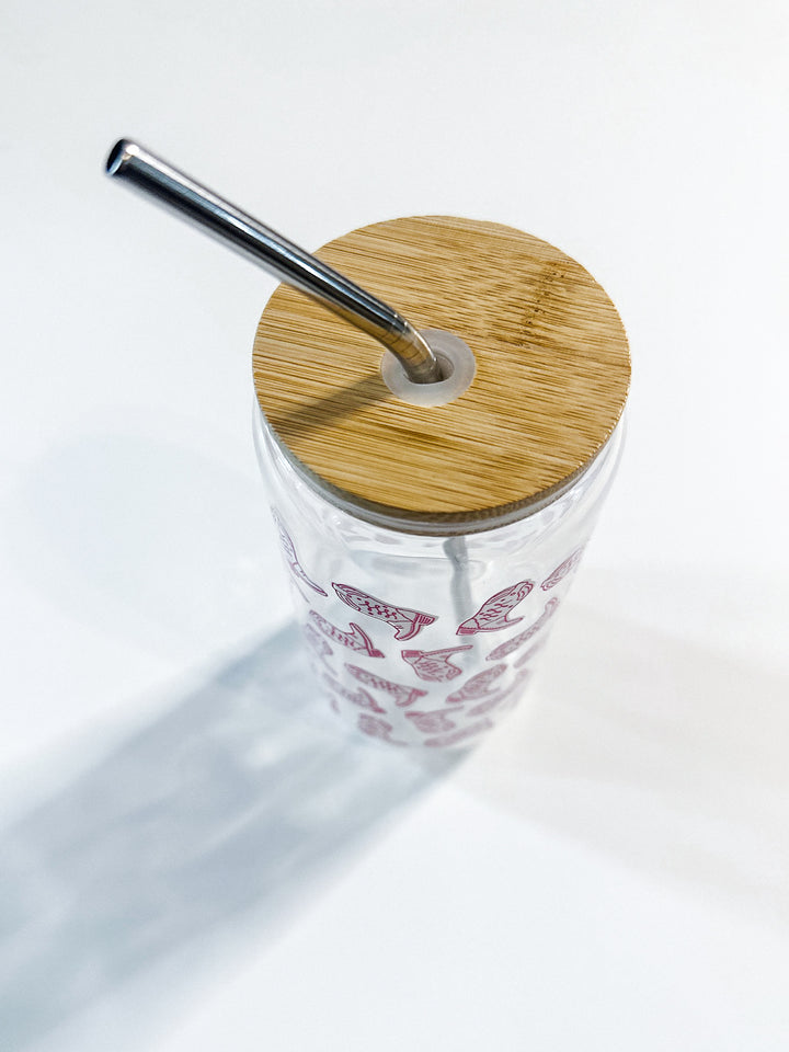 Cowgirl Boot Glass with Straw