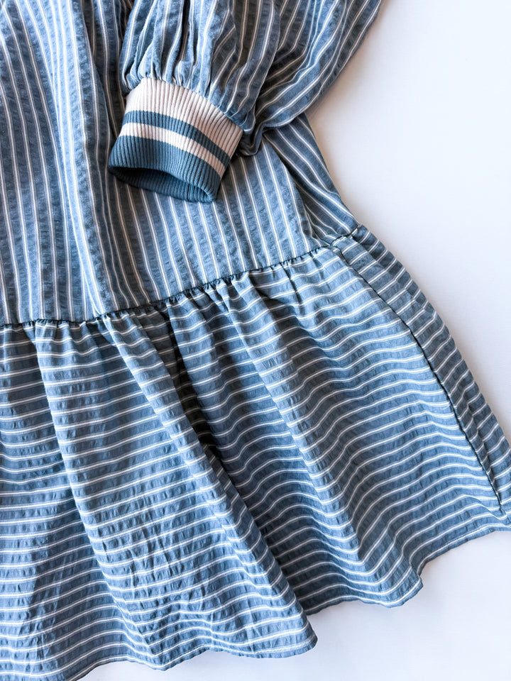 Sporty Stripes Drop Waist Dress