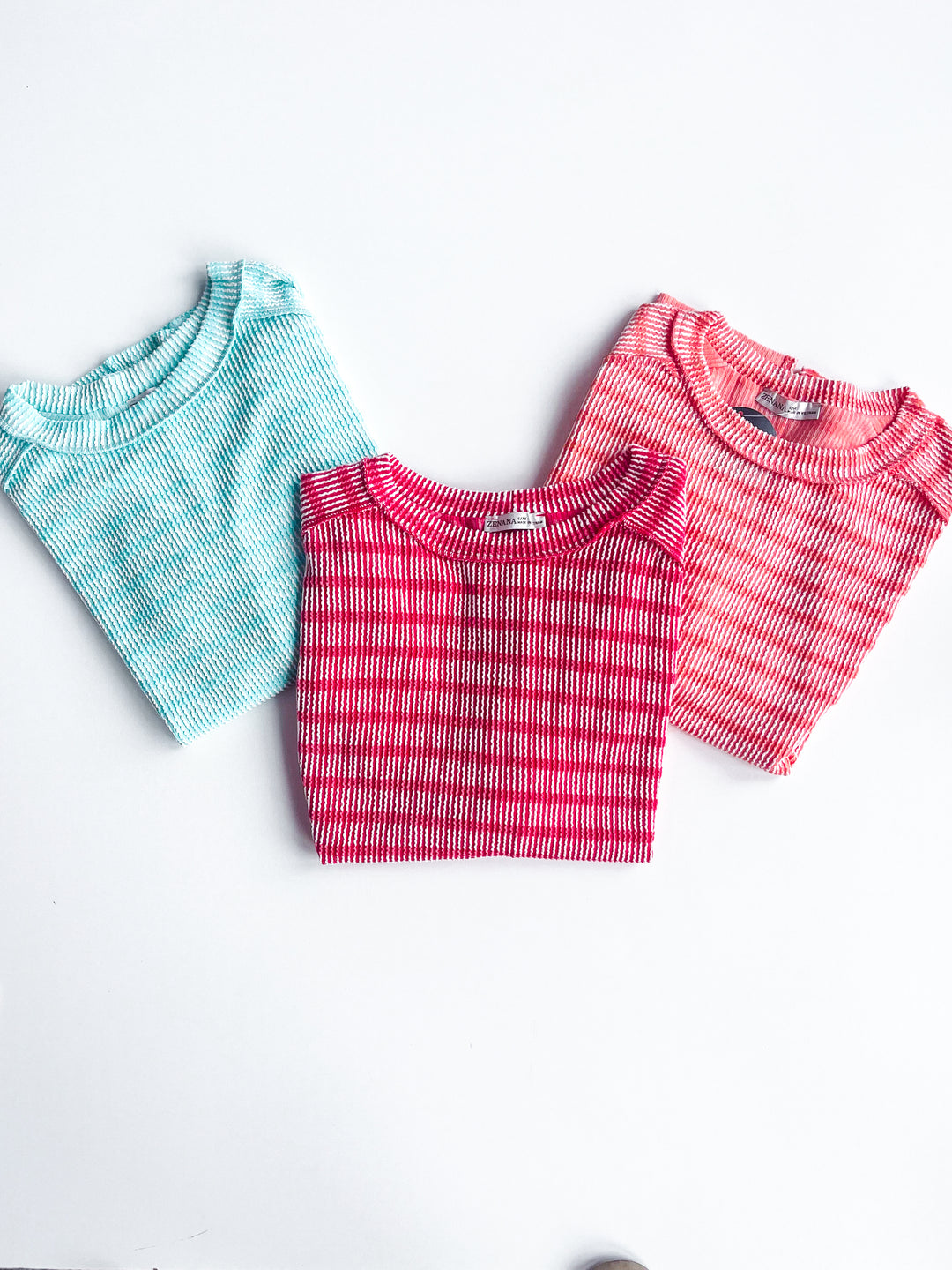 Daily Delight Striped Ribbed Tee