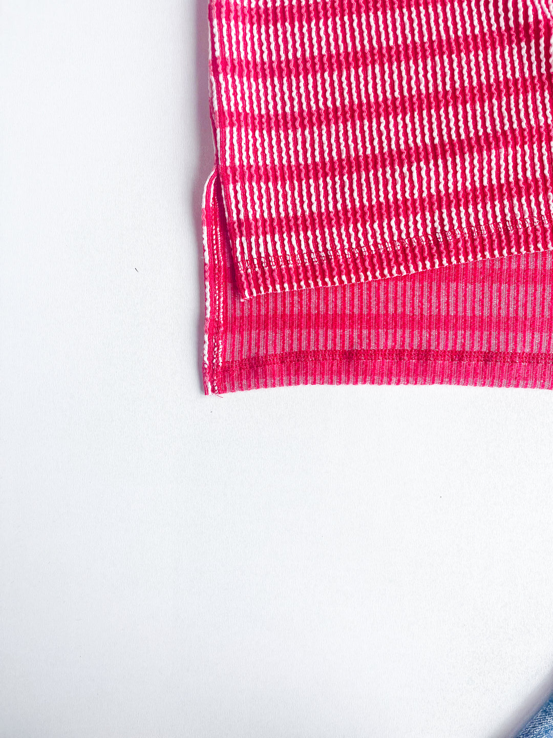 Daily Delight Striped Ribbed Tee