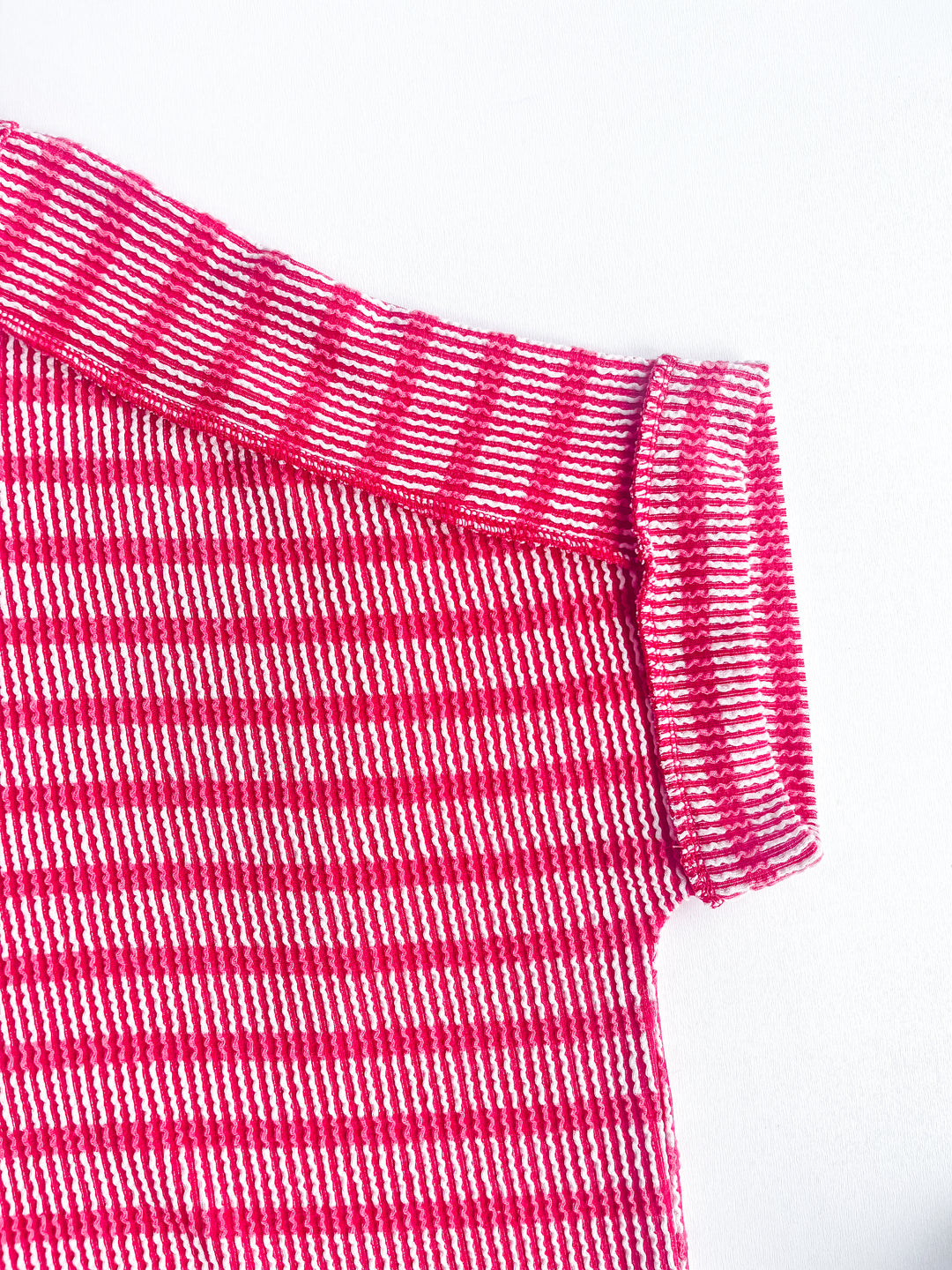 Daily Delight Striped Ribbed Tee