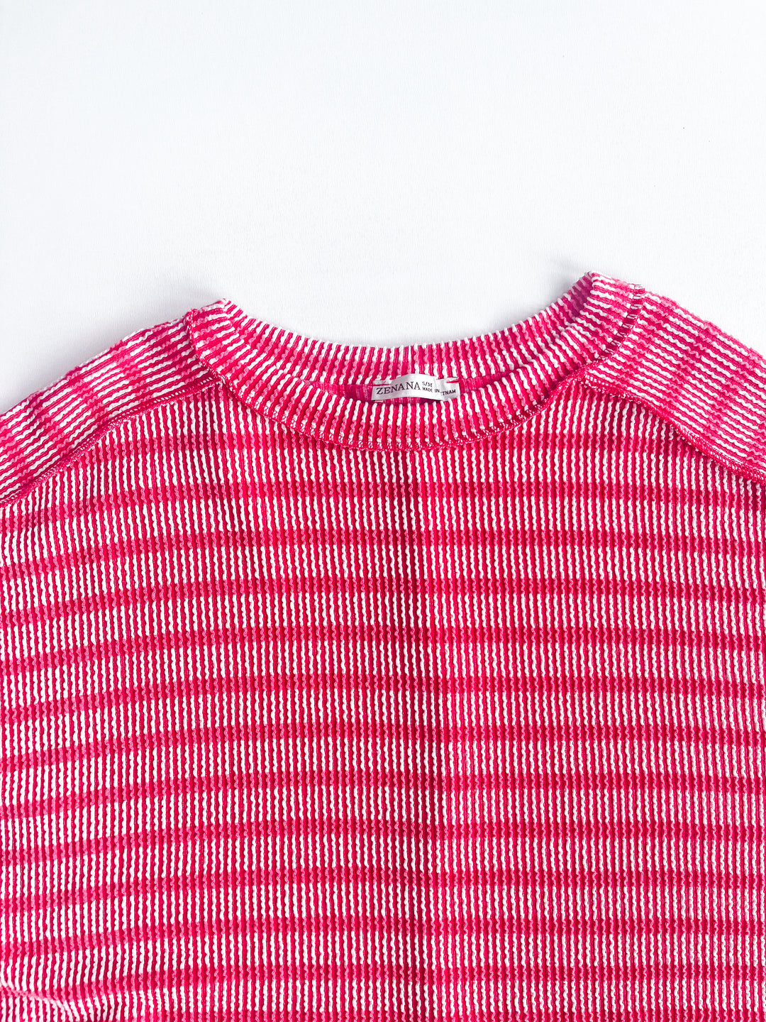 Daily Delight Striped Ribbed Tee