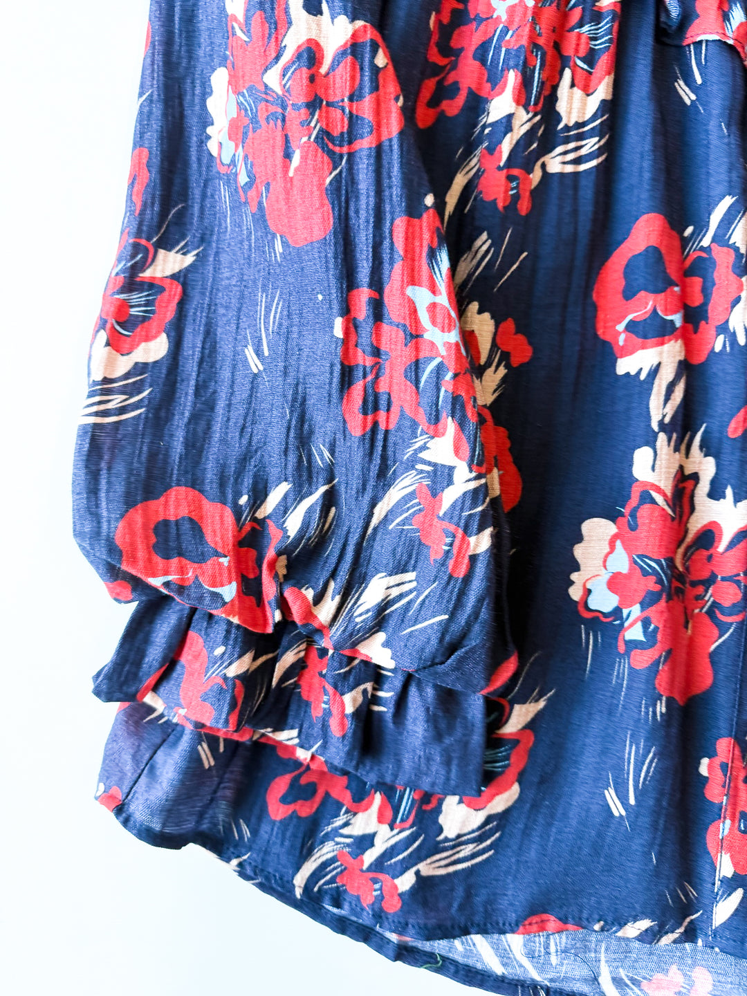 Wild Bloom Ruffle Button Up