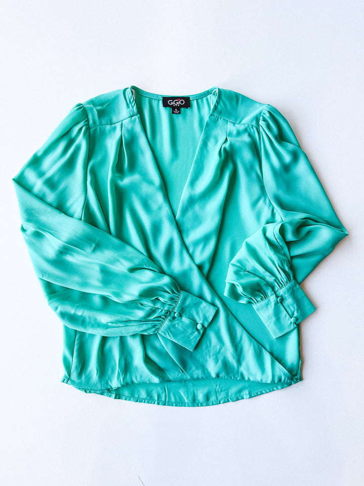 Make it Day or Night Surplice Blouse