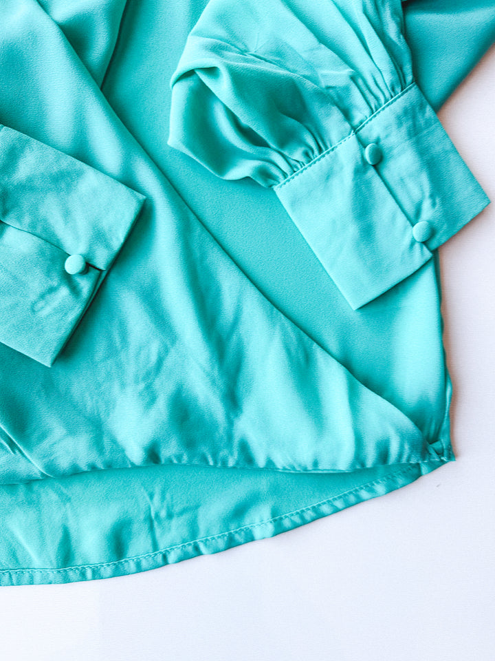 Make it Day or Night Surplice Blouse