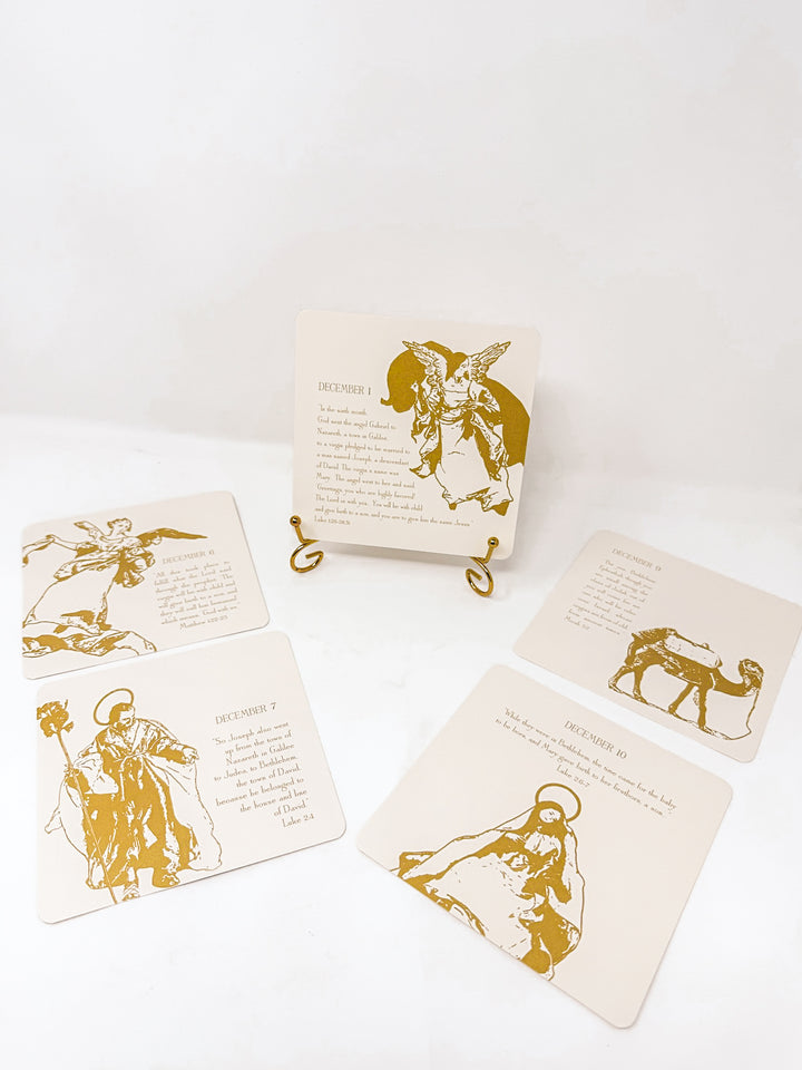December Scripture Advent Calendar with Easel