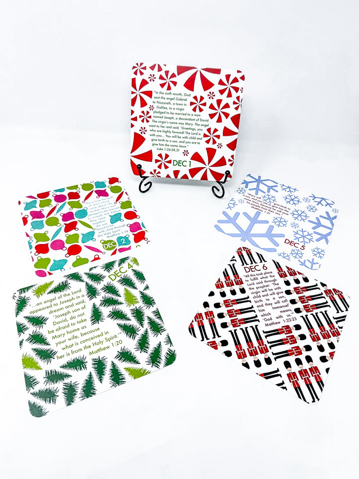 December Scripture Advent Calendar with Easel