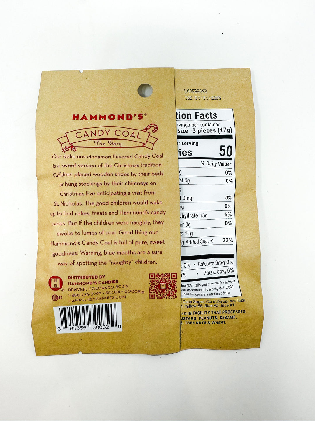 Candy Coal Cinnamon Handmade Hard Candy