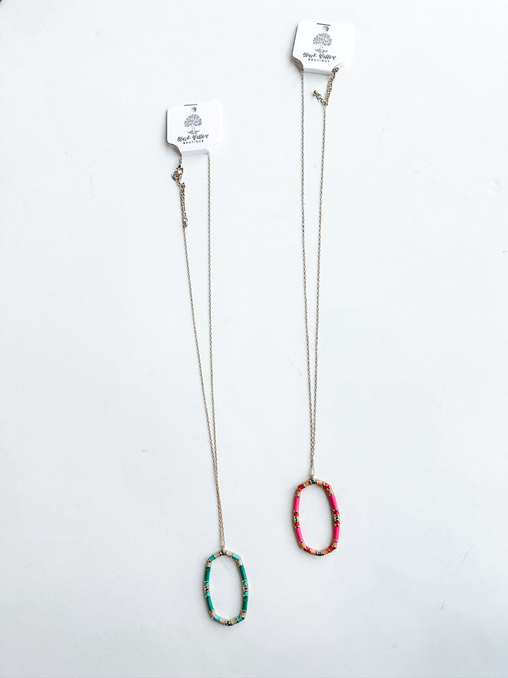 Good Vibes Multi Oval Necklace