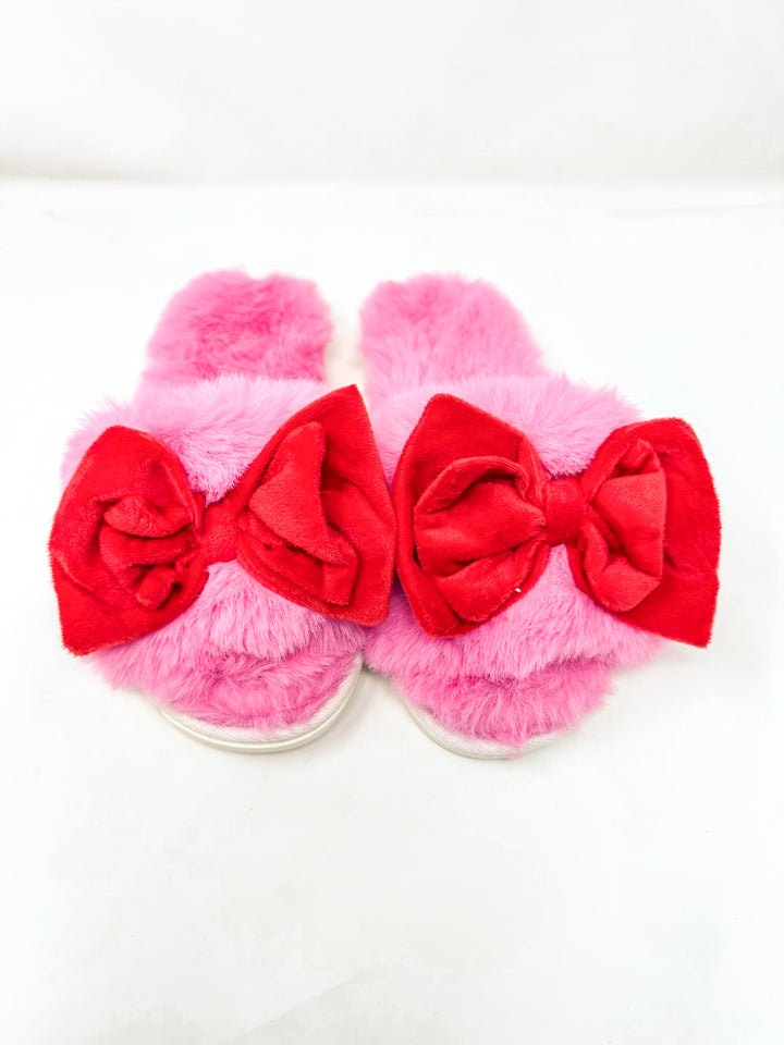 Noelle Bow Slippers