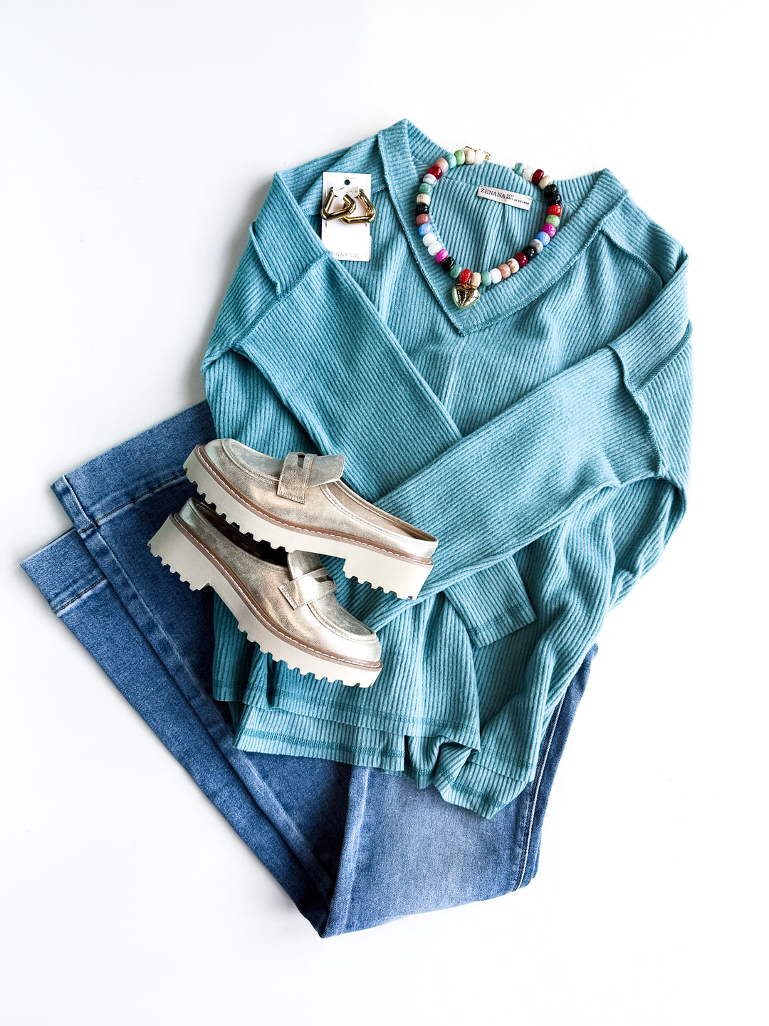 Everyday Ease V Neck Sweater