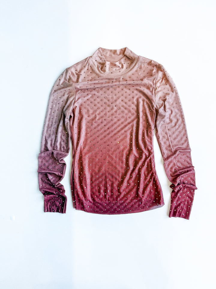 All Eyes On You Mock Neck