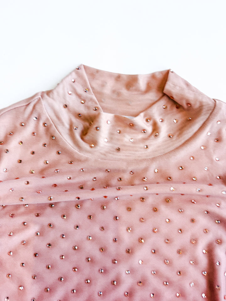 All Eyes On You Mock Neck