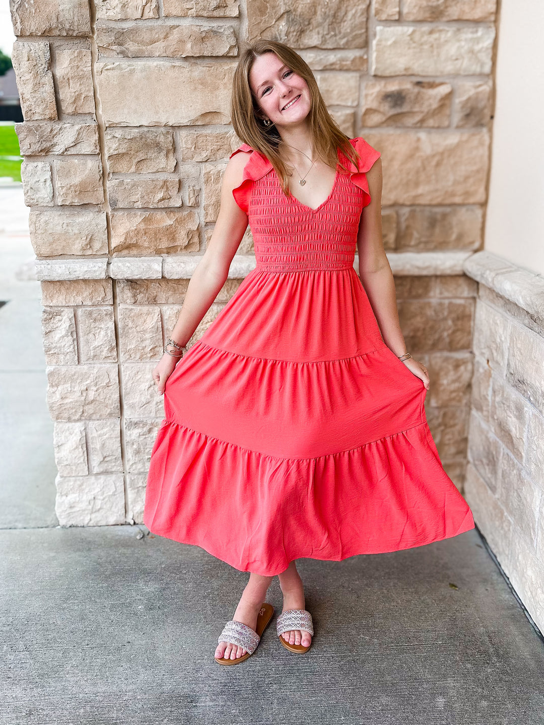Felicity Flutter Crinkle Dress