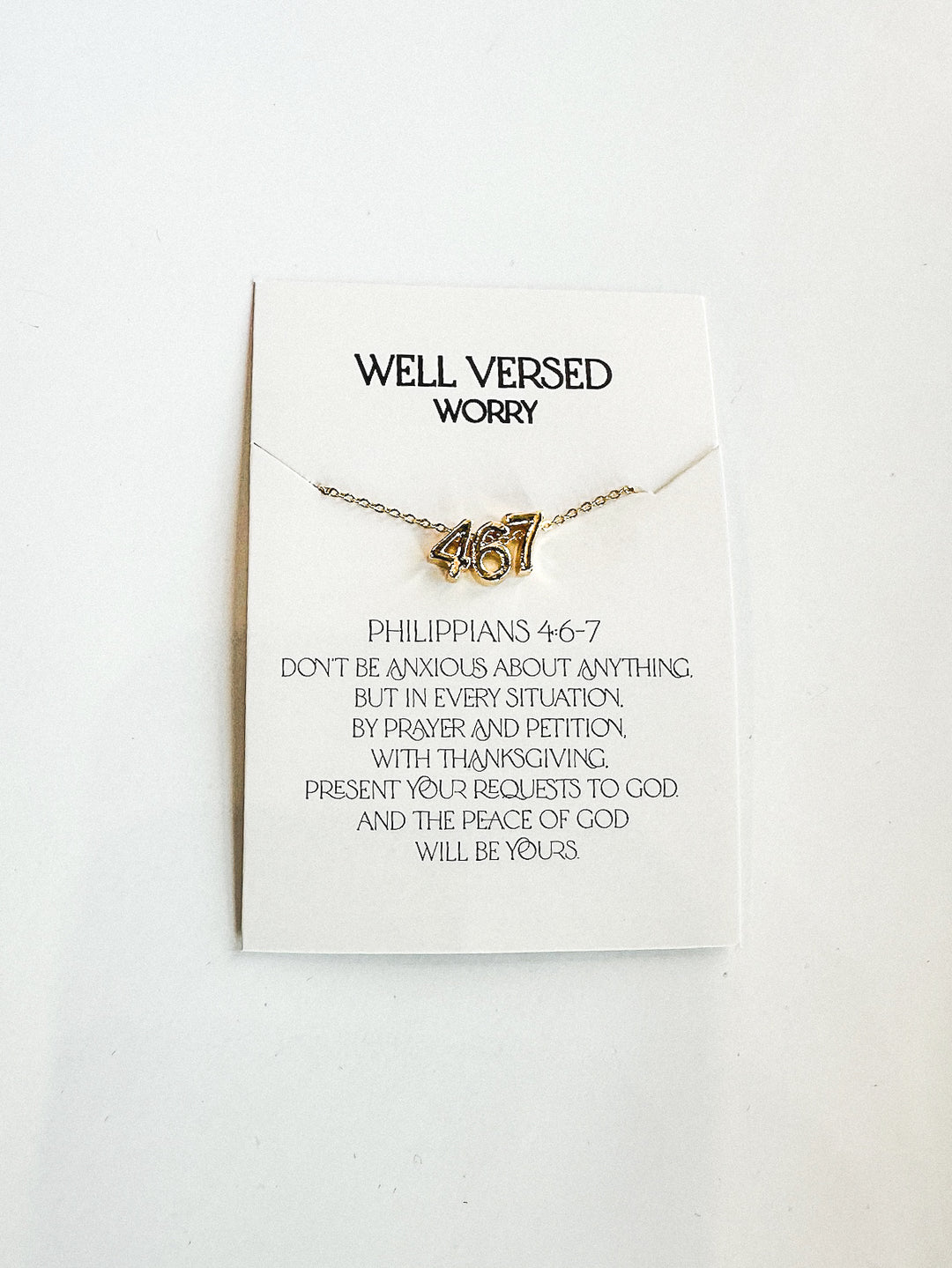 Verse Numbers Necklace