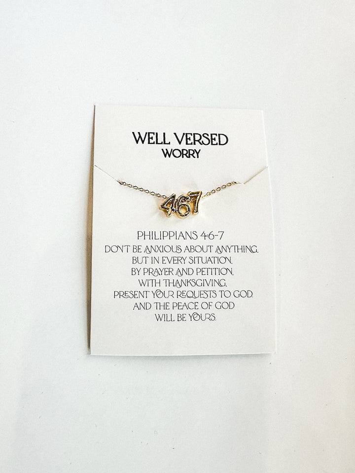 Verse Numbers Necklace