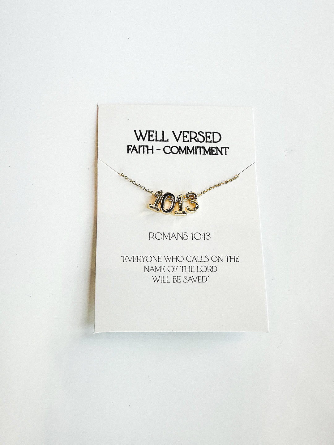 Verse Numbers Necklace