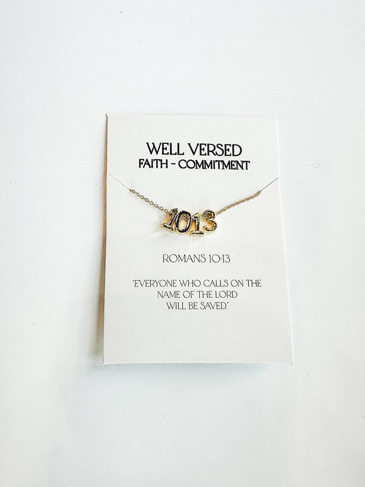 Verse Numbers Necklace