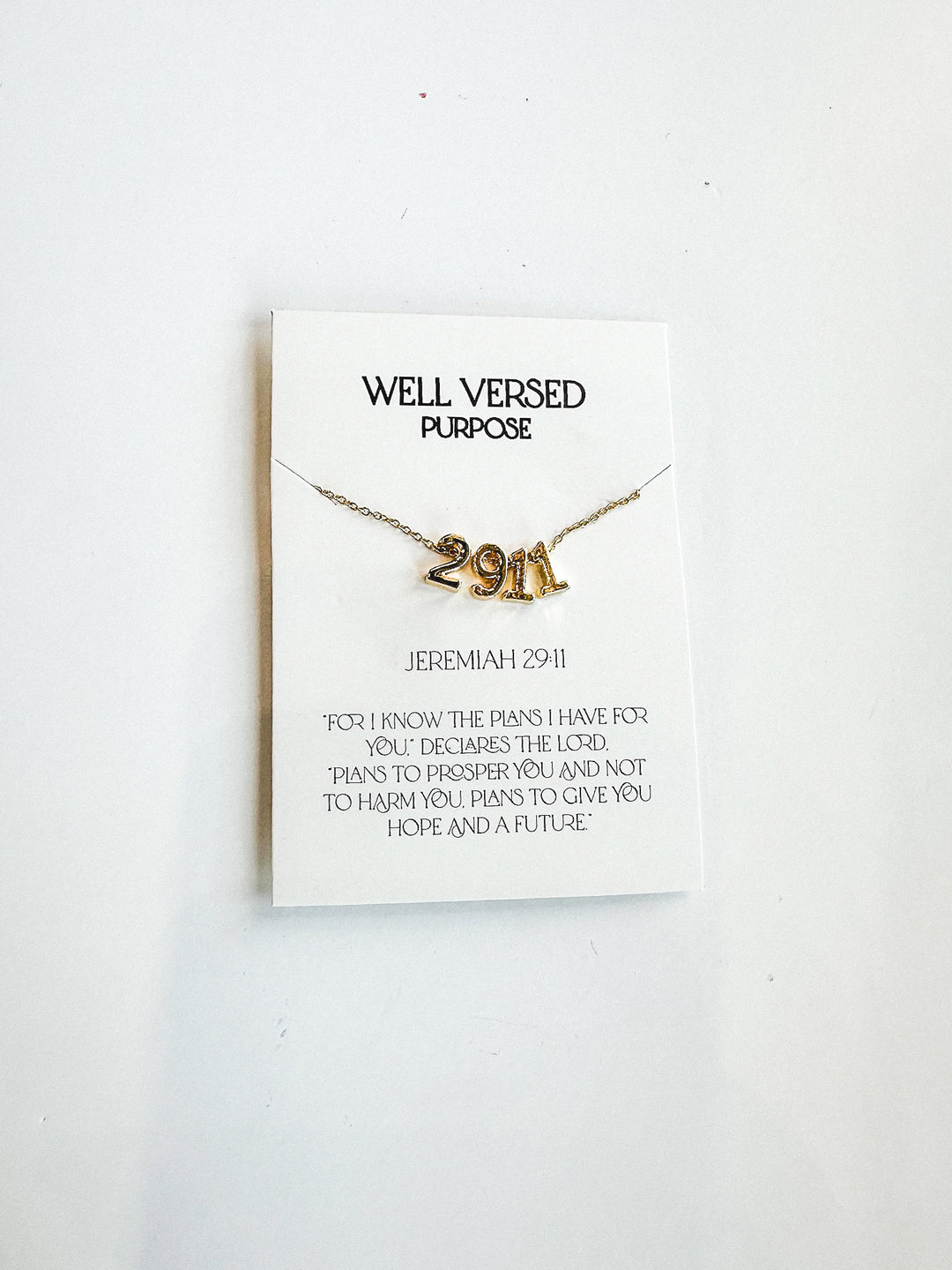 Verse Numbers Necklace