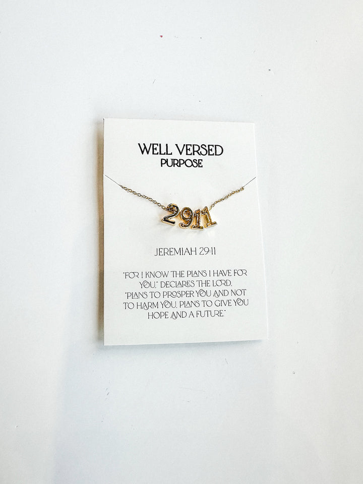 Verse Numbers Necklace