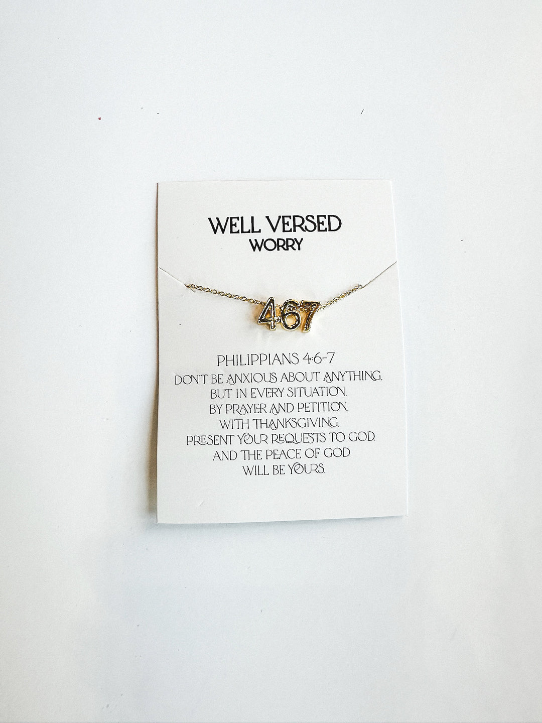Verse Numbers Necklace