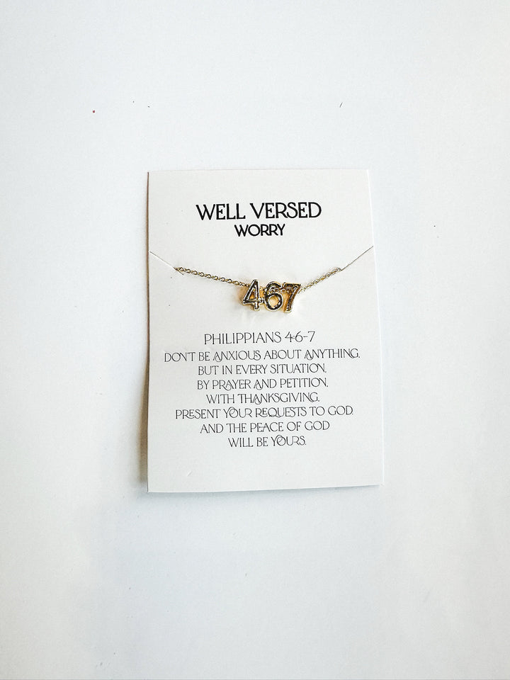 Verse Numbers Necklace