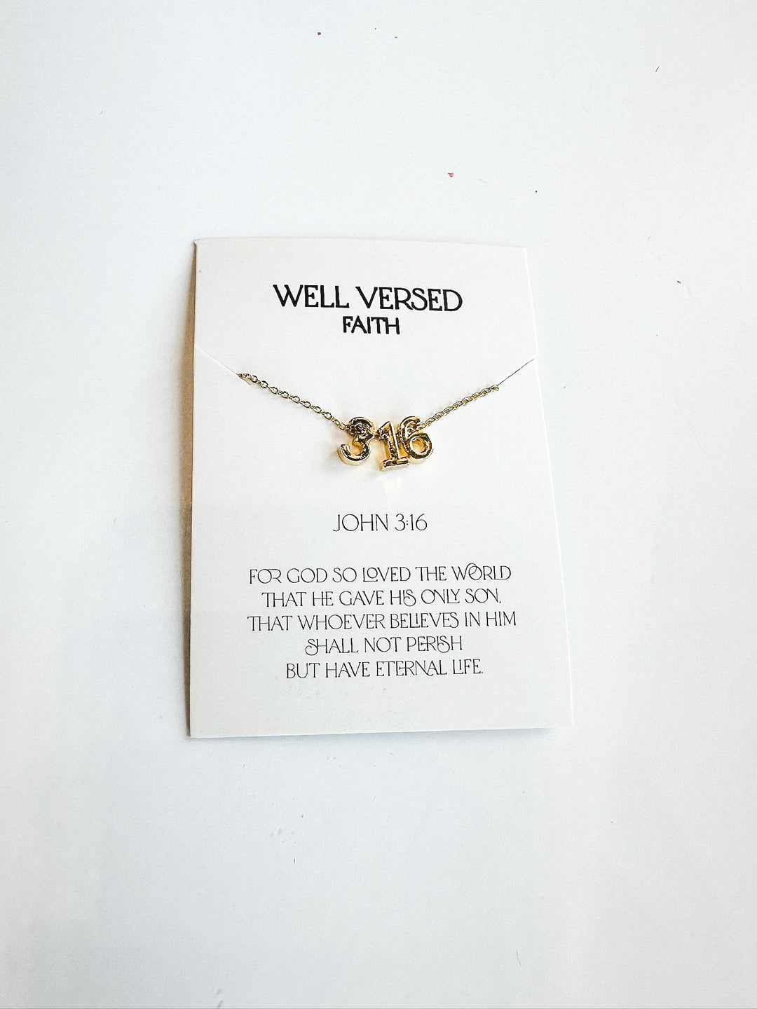 Verse Numbers Necklace