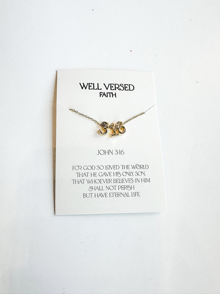 Verse Numbers Necklace