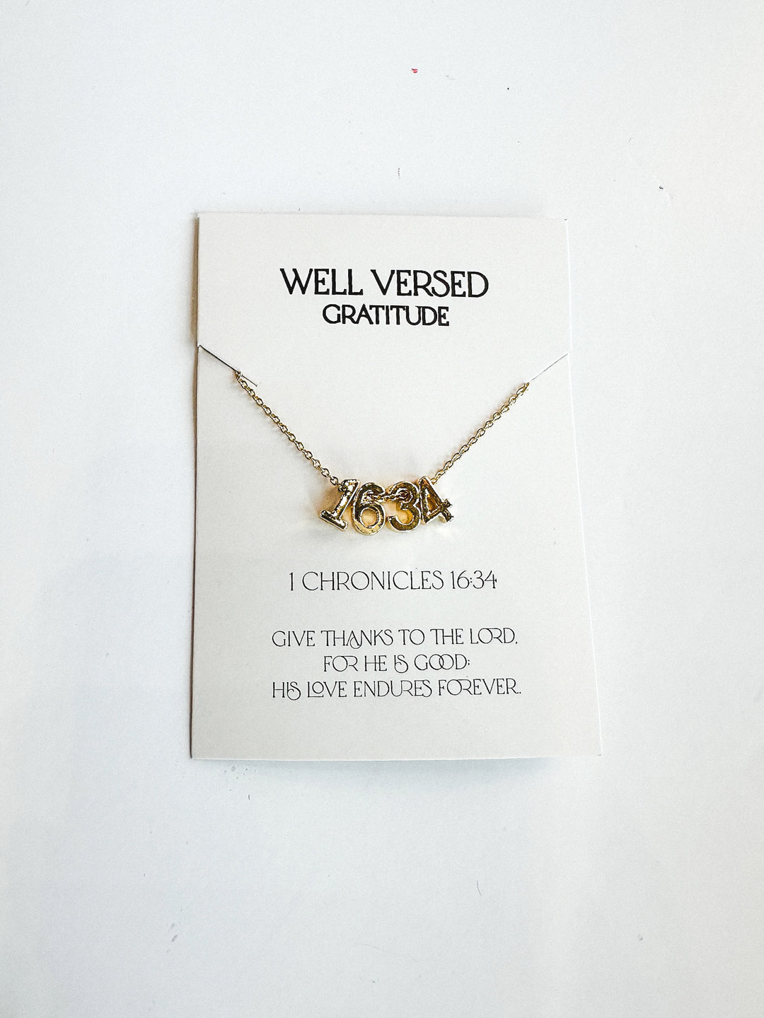 Verse Numbers Necklace